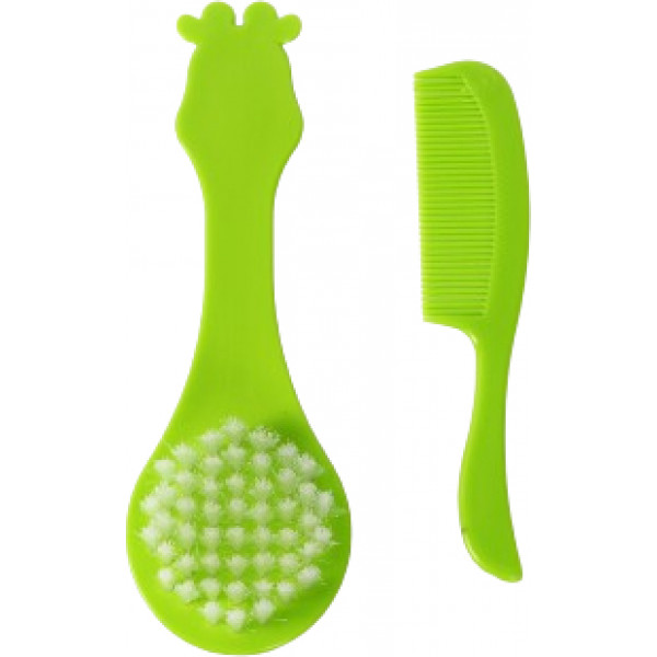 Фото - Набор расчесок для детских волос Lindo Жираф зеленый (Lі 600 зел)