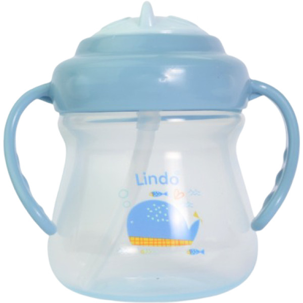 Фото - Поильник-непроливайка детский Lindo 250 мл (LI 708 гол) Фото - Поильник-непроливайка детский Lindo 250 мл (LI 708 гол)