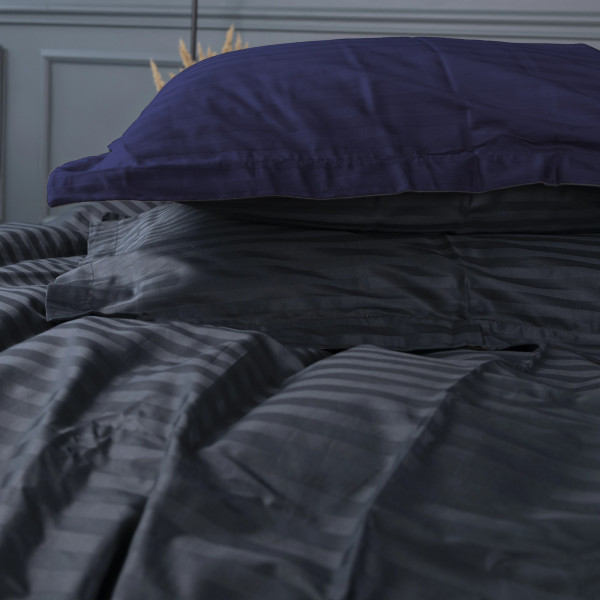 Фото - Комплект постельного белья детский MirSon Satin Stripe 30-0021 + 30-0020 Likana 110х140 (2200005247440)