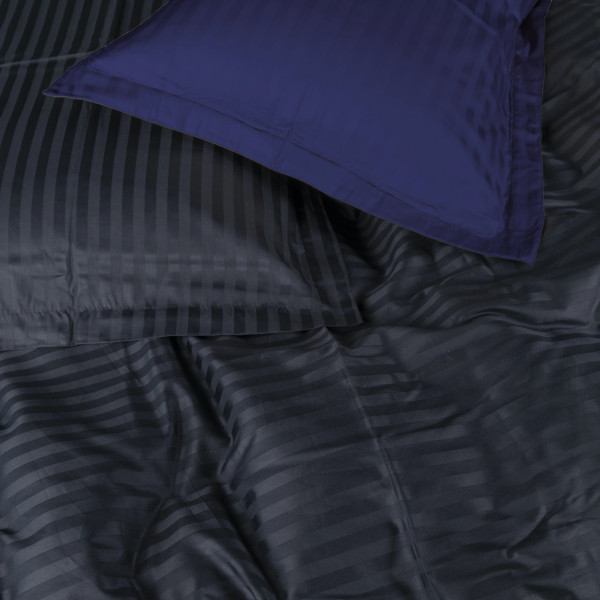 Фото - Комплект постельного белья детский MirSon Satin Stripe 30-0021 + 30-0020 Likana 110х140 (2200005247440)