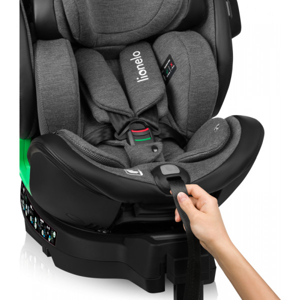 Фото - Автокресло Lionelo HARMONY I-SIZE GREY GRAPHITE LEATHER