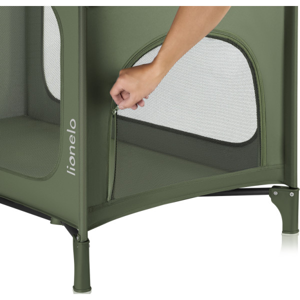 Фото - Манеж-кровать Lionelo Jasmin Easy Fold Green Olive