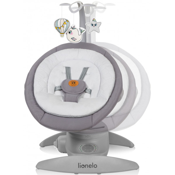 Фото - Уценка - Кресло-качалка Lionelo MELL GREY STONE