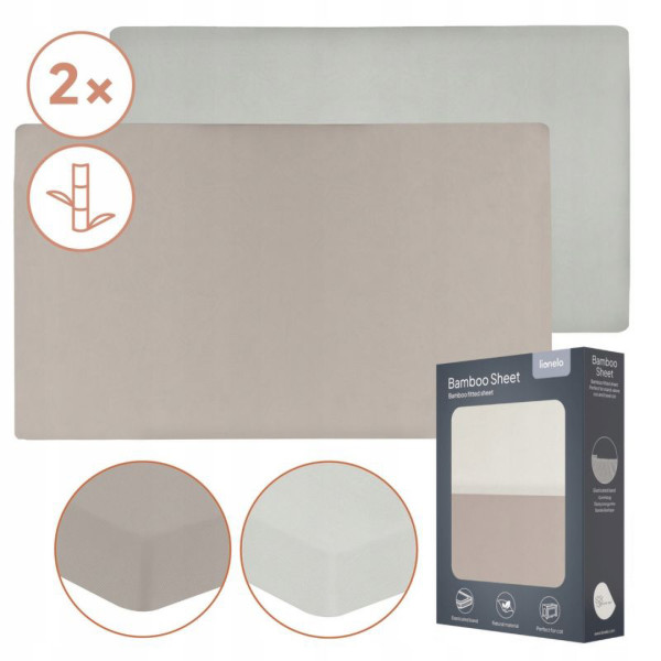 Фото - Простынь детская Lionelo Bamboo Sheet Off White Beige 80x43