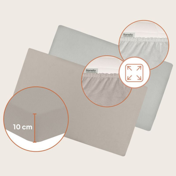 Фото - Простынь детская Lionelo Bamboo Sheet Off White Beige 80x43