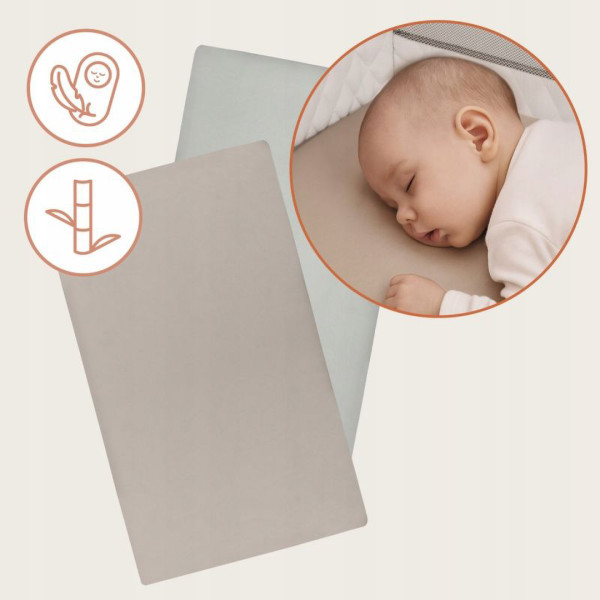 Фото - Простынь детская Lionelo Bamboo Sheet Off White Beige 118x61