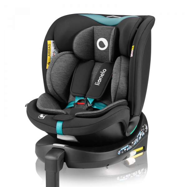 Фото - Автокресло Lionelo NAVY I-SIZE BLACK TURQUOISE