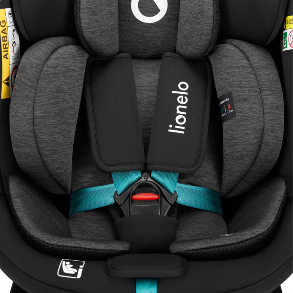 Фото - Автокресло Lionelo NAVY I-SIZE BLACK TURQUOISE