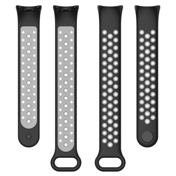 Фото - Ремешок для фитнес-браслета BeCover Vents Style for Xiaomi Mi Smart Band 10 Black-Gray (713628)
