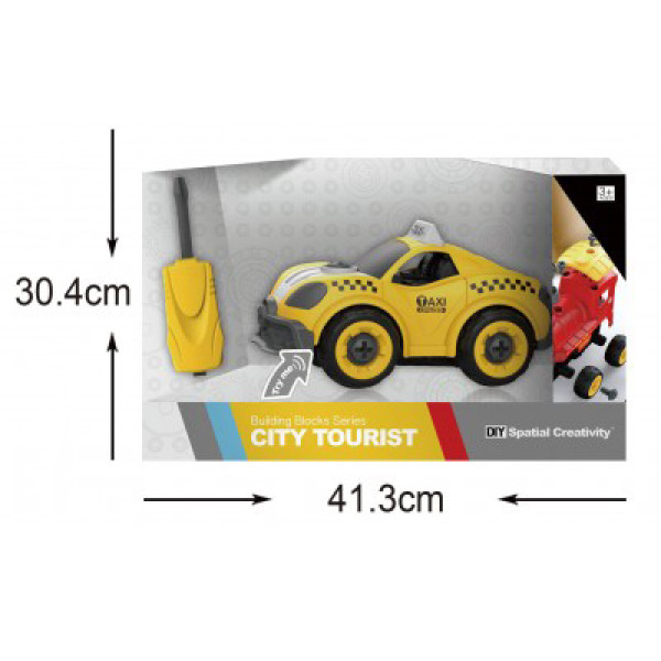 Фото - Пластиковый конструктор DIY Spatial Creativity такси (LM8071-SZ-1)