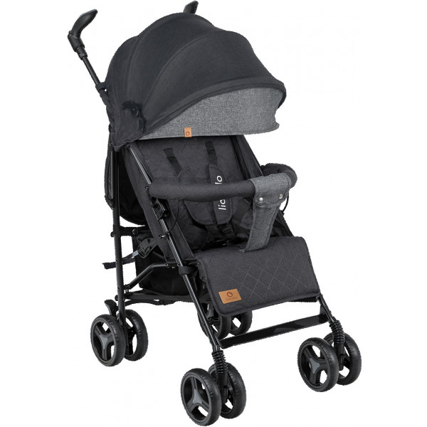 Фото - Коляска прогулочная Lionelo Irma Black/Dark Grey
