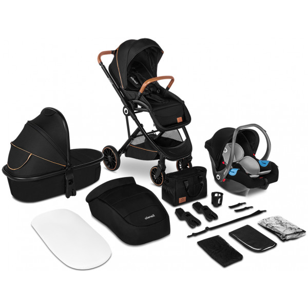 Фото - Коляска универсальная 3 в 1 Lionelo Riya 3IN1 Black Onyx