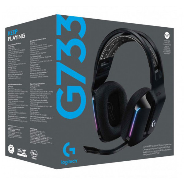 Гарнитура беспроводная игровая Logitech G733 Black (981-000864) купить ...