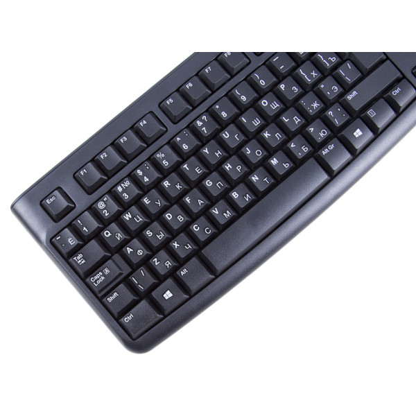 Фото - Клавиатура проводная Logitech K120 OEM Black RUS (920-002522)