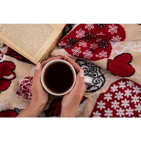 Фото - Плед полуторный Прованс Сердца LOVE 130х170 см (033024)