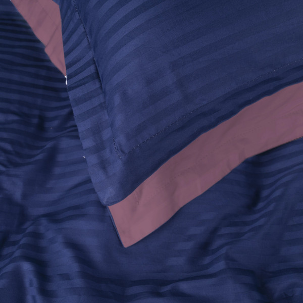 Фото - Комплект постельного белья детский MirSon Satin Stripe 30-0020 + 30-0008 Lovelin 110х140 (2200005247488)