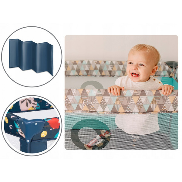 Фото - Манеж классический Lionelo Stefi Blue Navy