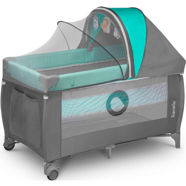 Фото - Манеж-кровать Lionelo Sven Plus Turquoise Grey