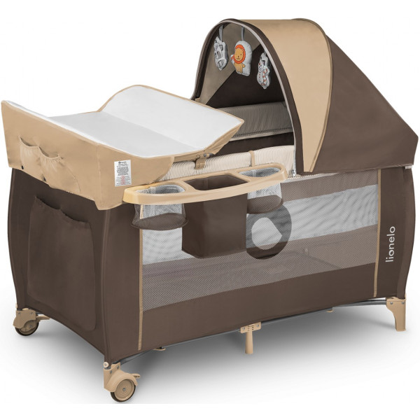 Фото - Манеж-кровать Lionelo Sven Plus Beige Stripes