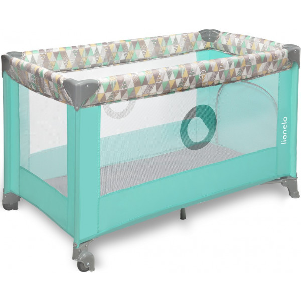 Фото - Манеж классический Lionelo Stefi Green Mint Multicolor