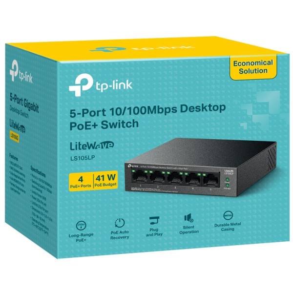 Фото - Коммутатор локальной сети (Switch) TP-Link LS105LP