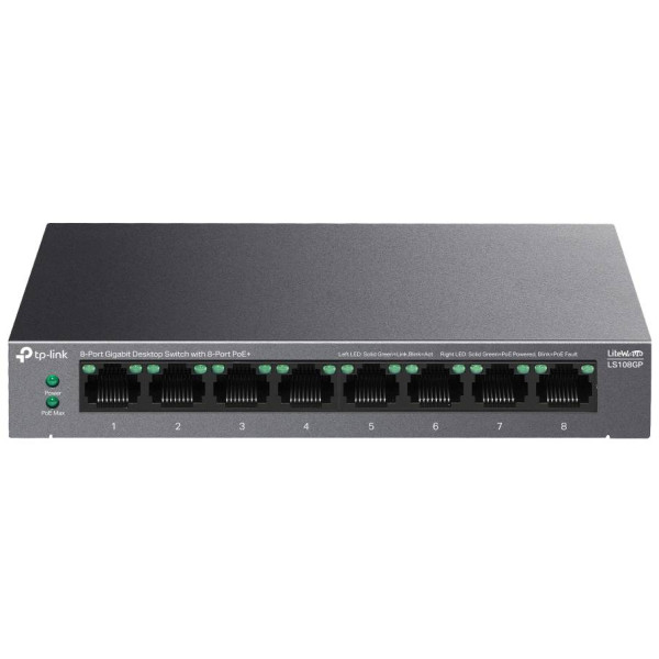 Фото - Коммутатор локальной сети (Switch) TP-Link LS108GP Фото - Коммутатор локальной сети (Switch) TP-Link LS108GP