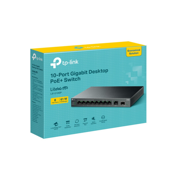 Фото - Коммутатор локальной сети (Switch) TP-Link LS1210GP