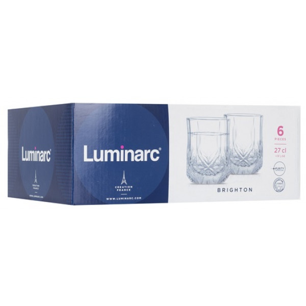 Фото - Набор стаканов Luminarc Brighton 6х270 мл (N1285)