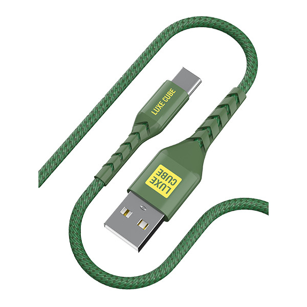Фото - Кабель синхронизации данных Luxe Cube Kevlar USB-USB Type-C 1.2m (4826668690065)