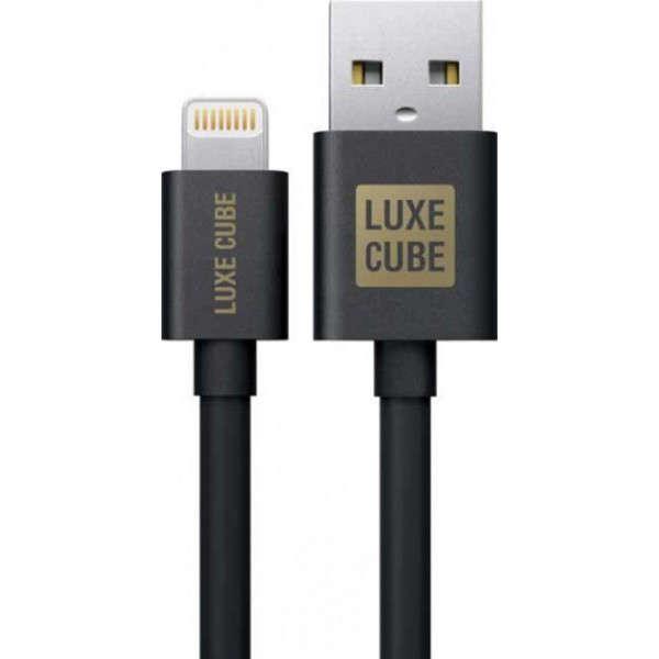Фото - Кабель синхронизации данных Luxe Cube USB-Lightning 3А 2m Black (8886888698445)