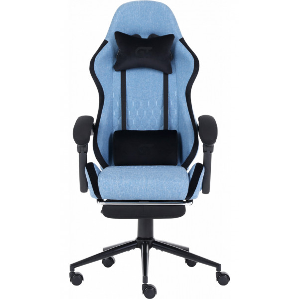 Фото - Кресло для геймеров GT Racer X-2324 Fabric Light Blue/Black Suede