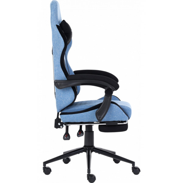 Фото - Кресло для геймеров GT Racer X-2324 Fabric Light Blue/Black Suede