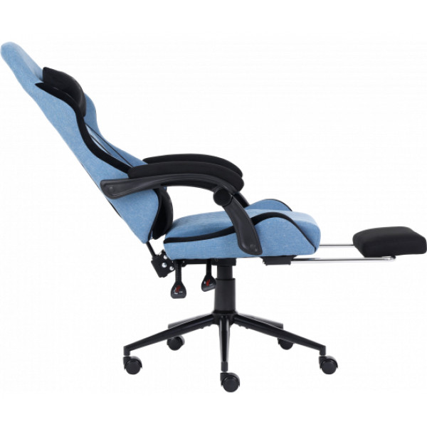 Фото - Кресло для геймеров GT Racer X-2324 Fabric Light Blue/Black Suede