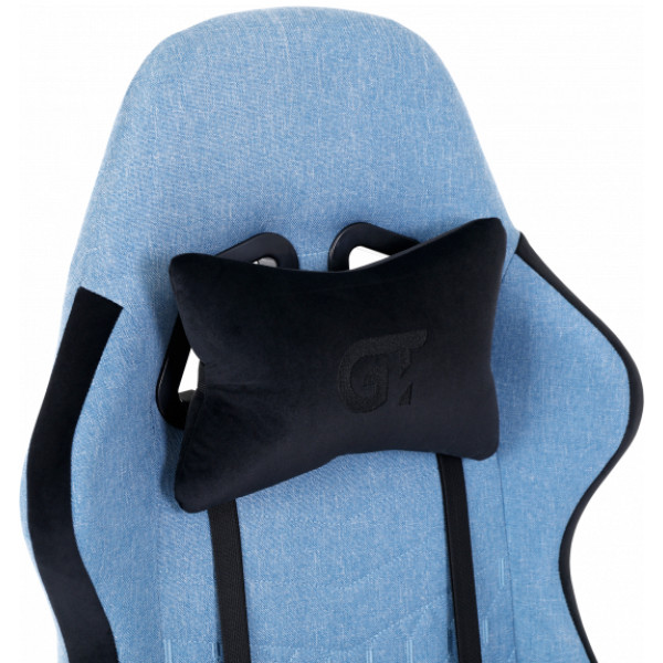 Фото - Кресло для геймеров GT Racer X-2324 Fabric Light Blue/Black Suede