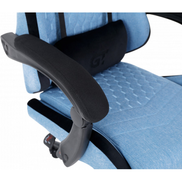 Фото - Кресло для геймеров GT Racer X-2324 Fabric Light Blue/Black Suede