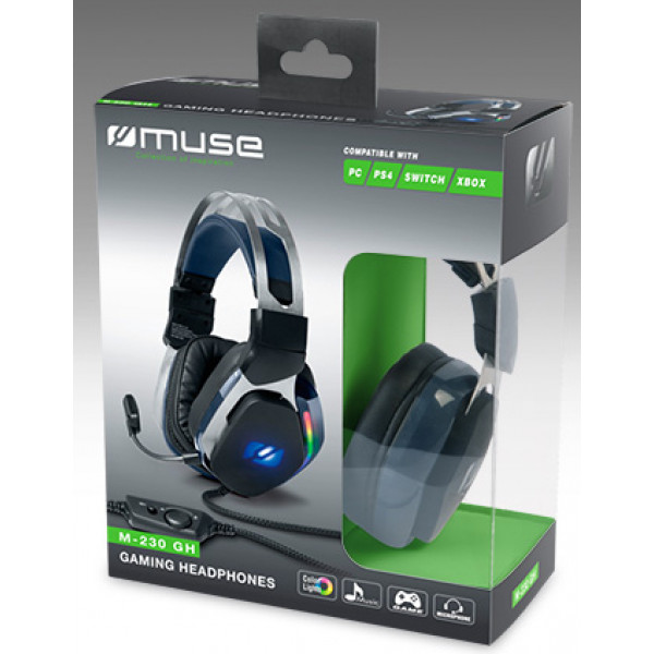 Фото - Гарнитура проводная игровая Muse M-230 GH