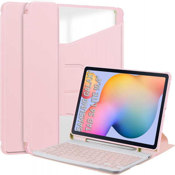 Фото - Чехол-клавиатура для планшета BeCover 360° Rotatable for Samsung Galaxy Tab S6 Lite 10.4 P610/P613/P615/P619 Pink (712408)
