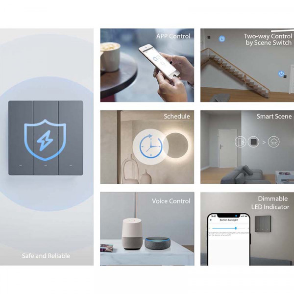 Фото - Беспроводной выключатель Sonoff M5-1C-80