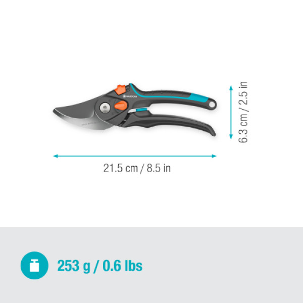 Фото - Ножницы садовые Gardena PremiumCut Pro Flex S-XL обводные 24 мм (12252-20.000.00)