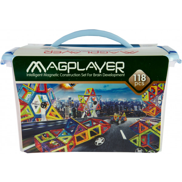 Фото - Конструктор магнитный MagPlayer 118 эл. (MPT-118)