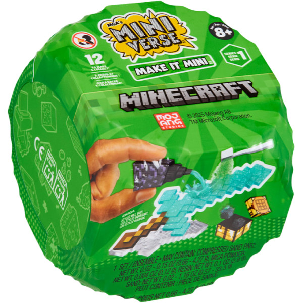 Фото - Коллекционная фигурка MGA's Miniverse Mini Minecraft - СОЗДАЙ ПИКСЕЛЬНОЕ ПРИКЛЮЧЕНИЕ в ассортименте (557272)