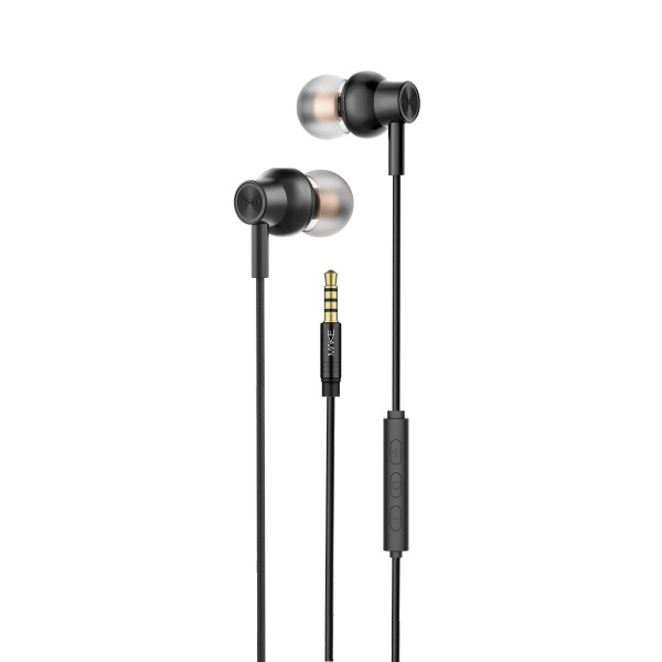 Фото - Наушники вкладыши проводные MAKE W01 Black (MEP-W01BK)