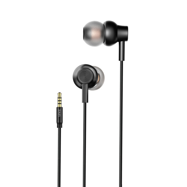 Фото - Наушники вкладыши проводные MAKE W01 Black (MEP-W01BK)
