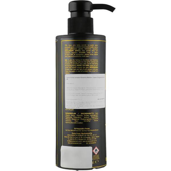 Фото - Крем после бритья Marmara N.4 Cream Cologne Cream  400 мл одеколон (8691541001698)