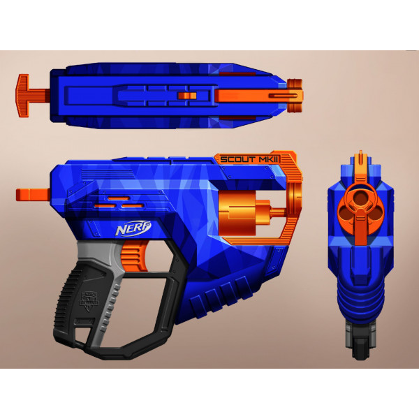 Фото - Бластер многозарядный Hasbro Nerf Элит Скаут MKII (E0824)