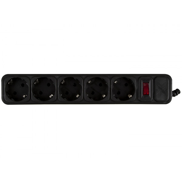 Фото - Сетевой фильтр Maxxter SPM5-G-15B черный, 4.5 м кабель, 5 розеток