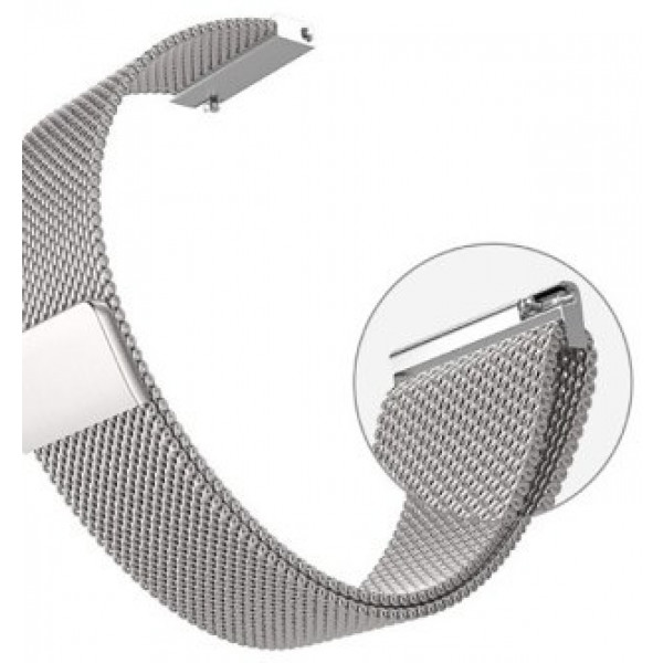 Фото - Ремешок для смарт-часов BeCover Milanese Style for LG Watch Sport W280A (20mm) Silver (707699)