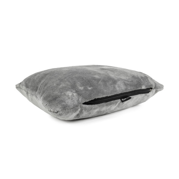 Фото - Набор плед + подушка в авто EVAtech из махры M для Acura серые MBLMPSMGV046