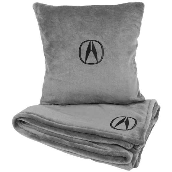 Фото - Набор плед + подушка в авто EVAtech из махры M для Acura серые MBLMPSMGV046 Фото - Набор плед + подушка в авто EVAtech из махры M для Acura серые MBLMPSMGV046