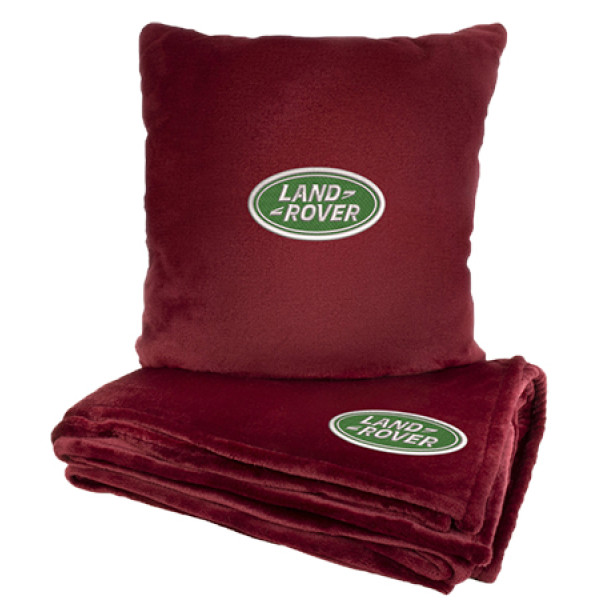 Фото - Набор плед + подушка в авто EVAtech M для Land Rover красные MBLMPSMRV038